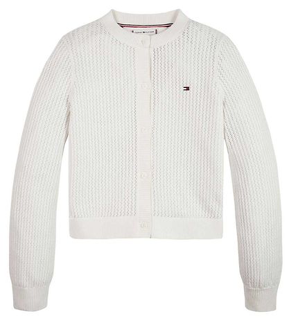 Tommy Hilfiger Neuletakki - Neulottu - Virkkaus - Muinainen Whit