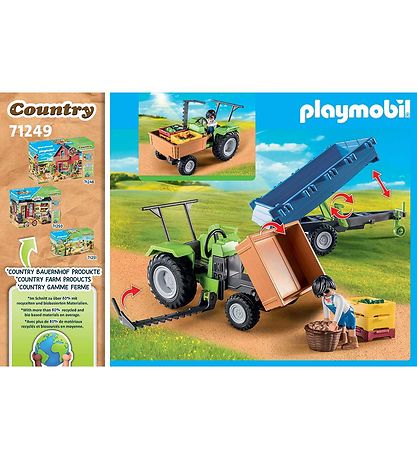 Playmobil Country - Traktor m. Trailer - 71249 - 42 Parts