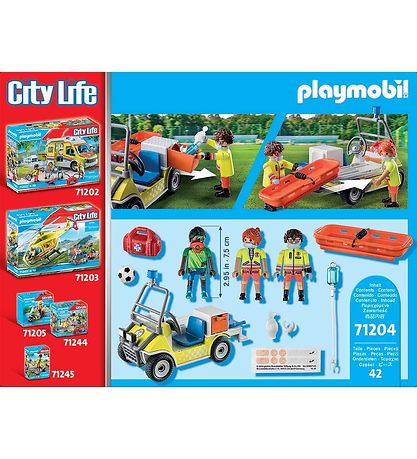 Playmobil City Life - Rescue Car - 71204 - 42 Parts Playmobil City Life - Rescue Car - 71204 - 42 Parts