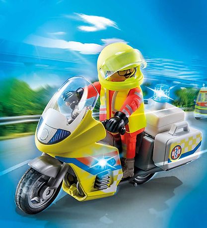 Playmobil City Life - Rescue Motorcycle - 71205 - 20 Parts Playmobil City Life - Rescue Motorcycle - 71205 - 20 Parts