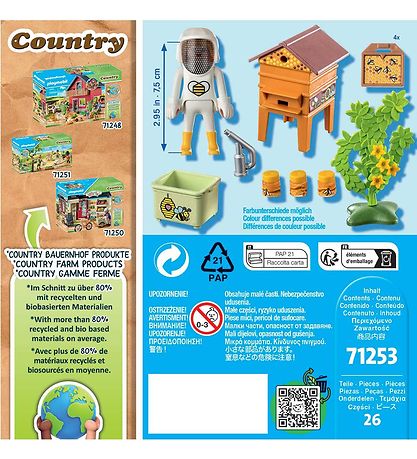 Playmobil Country - Bi Holder - 71253 - 26 Parts