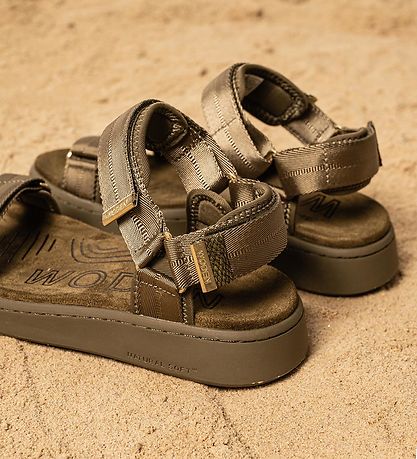 Woden Sandals - Line - Dark Olive