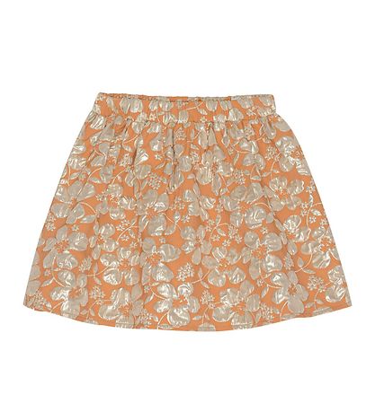 Jupe Christina Rohde - Orange av. Fleurs Jupe Christina Rohde - Orange av. Fleurs