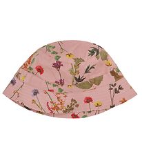 Christina Rohde Bucket Hat - Pink w. Flowers Christina Rohde Bucket Hat - Pink w. Flowers