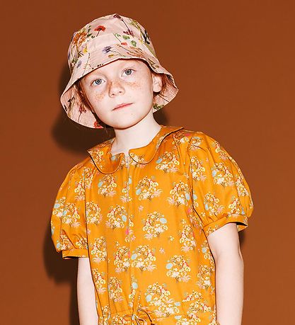 Christina Rohde Bucket Hat - Pink w. Flowers Christina Rohde Bucket Hat - Pink w. Flowers