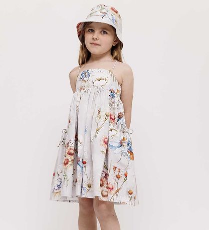 Christina Rohde Bucket Hat - Grey w. Flowers Christina Rohde Bucket Hat - Grey w. Flowers