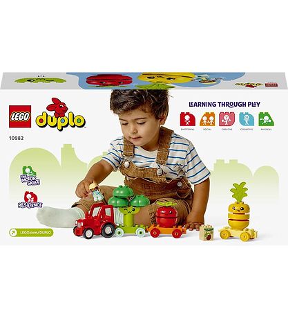 LEGO® DUPLO - Fruit and Vegetable Tractor 10982 - 19 Parts LEGO® DUPLO - Fruit and Vegetable Tractor 10982 - 19 Parts