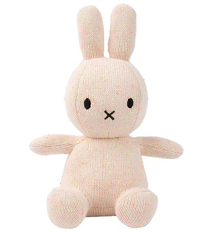 Peluche Bon Ton Toys - 23 cm - Miffy Sitting Organic Coton - Ros Peluche Bon Ton Toys - 23 cm - Miffy Sitting Organic Coton - Ros