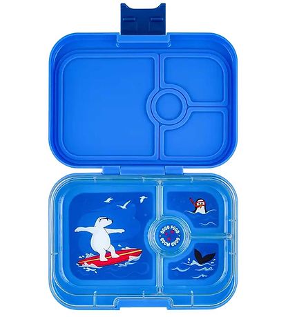 Yumbox Lunchbox w. 4 Rooms - Bento Panino - Surf Blue Yumbox Lunchbox w. 4 Rooms - Bento Panino - Surf Blue
