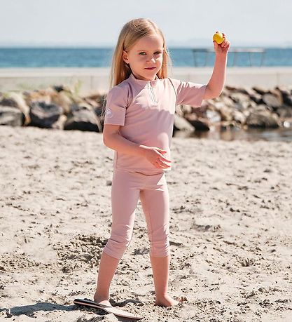 Petit Crabe Swim Leggings - Flight - UV50+ - Powder Rose
