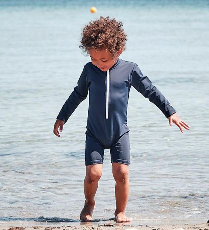 Petit Crabe Coverall Swimsuit - Combi - UV50+ - Blue
