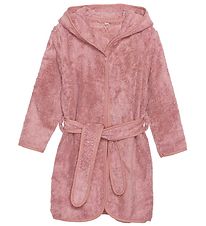 Pippi Baby Bathrobe - Old Rose w. Ears
