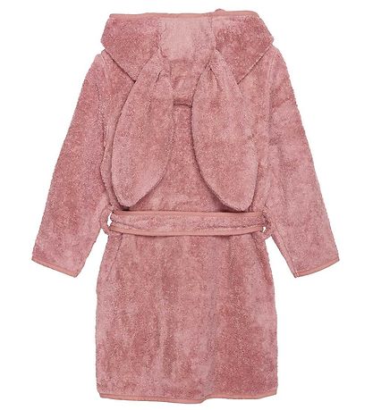 Pippi Baby Bademantel - Alt Rose m. Ohren