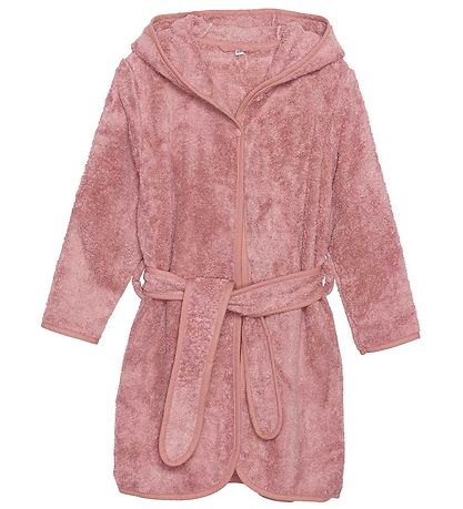 Pippi Baby Bademantel - Alt Rose m. Ohren