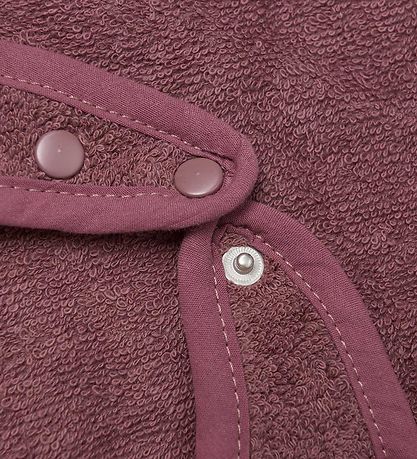 Bavoir Pippi - Tissu-éponge - Rose Brown av. Chat Bavoir Pippi - Tissu-éponge - Rose Brown av. Chat