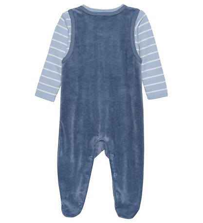 Fixoni Romper w. Bodysuit l/s - Velvet - Blue Fushion