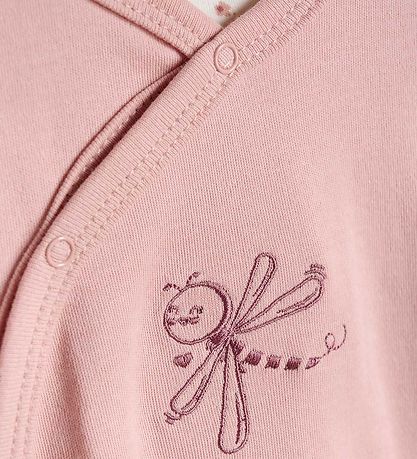 Fixoni Strampler m. Body l/ä - Misty Rose