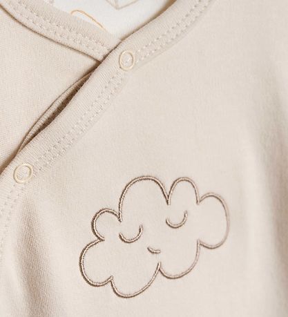 Fixoni Romper m. Voetjes m. Romper l/s - Havermout Fixoni Romper m. Voetjes m. Romper l/s - Havermout