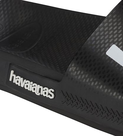Havaianas Flip Flops - Slide Classic+ Logomaina - Black