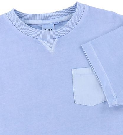 BOSS T-shirt - Louse blue w. Pocket