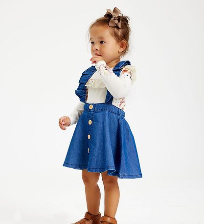 The New Siblings Skirt w. Suspenders - TnsGambit - Blue Denim