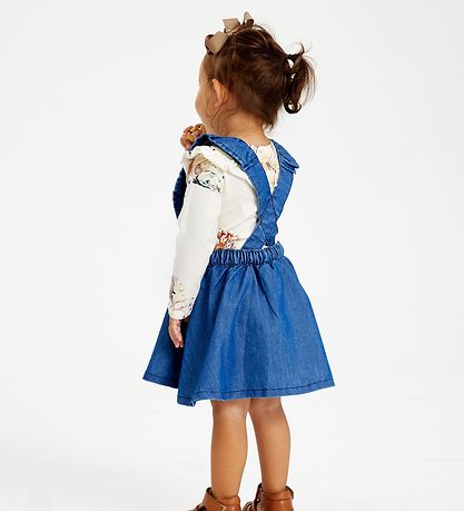 The New Siblings Skirt w. Suspenders - TnsGambit - Blue Denim