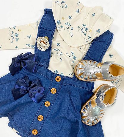 The New Siblings Skirt w. Suspenders - TnsGambit - Blue Denim