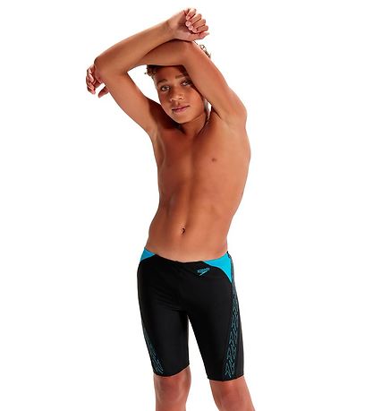 Caleçons de Bain Speedo - Hyper Boom Splice Mauvais - Noir/Bleu
