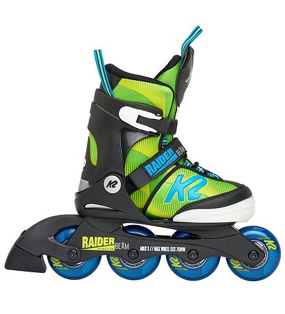 K2 Rolschaatsen - Raider Beam - Groen/Zwart - Skeelers K2 Rolschaatsen - Raider Beam - Groen/Zwart - Skeelers