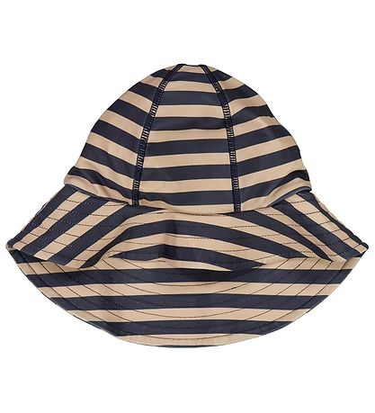 Wheat Sun Hat - UV40+ - Ink Stripe