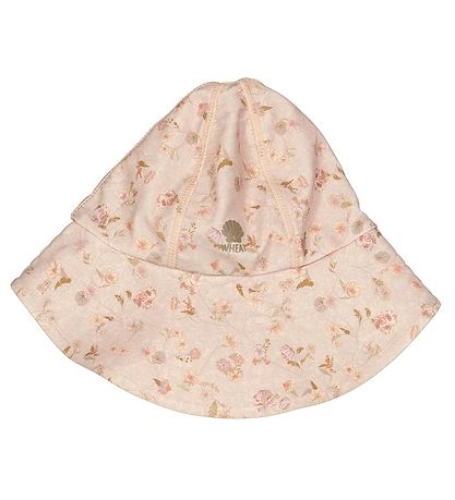 Wheat Sun Hat - UV40+ - Purple Poppy Flowers