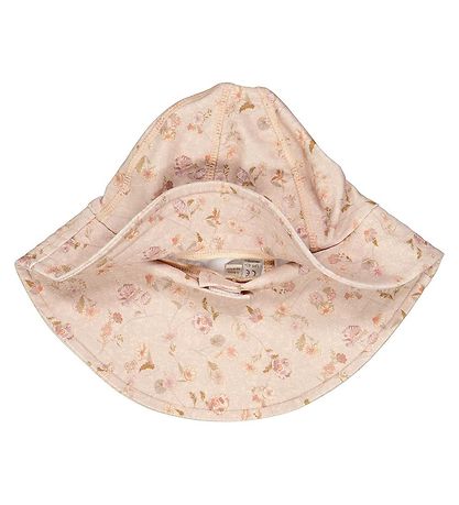 Wheat Sun Hat - UV40+ - Purple Poppy Flowers