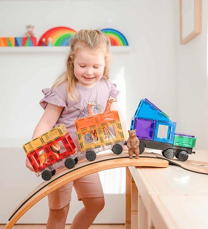 Connetix Magnet set - Transportation - 50 Parts - Rainbow