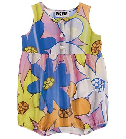 Moschino Summer Romper/Sun Hat - Pink Flowers