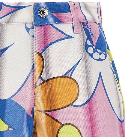 Moschino Jeansshorts - Rosa/Blå/Gul