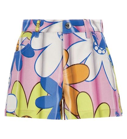 Moschino Jeansshorts - Rosa/Blå/Gul