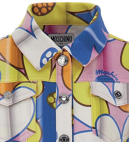 Moschino Denim Jacket - Cropped - Pink Flowers
