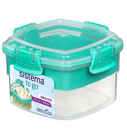 Sistema 도시락통 - 스낵 투 고 - 400ml - 청록색