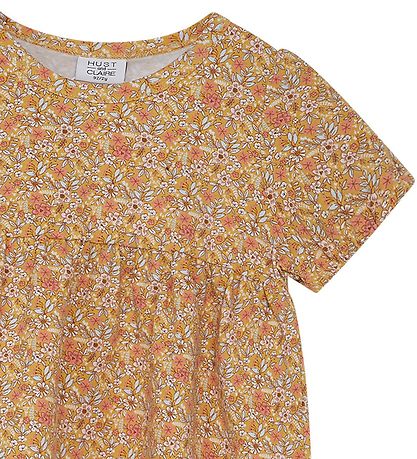 Hust and Claire Kleid - Arina - Ochre m. Blumen