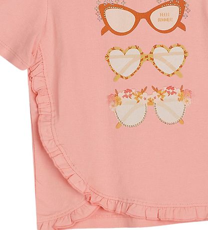 Hust and Claire T-Shirt - Artina - Shrimp m. Sonnenbrille