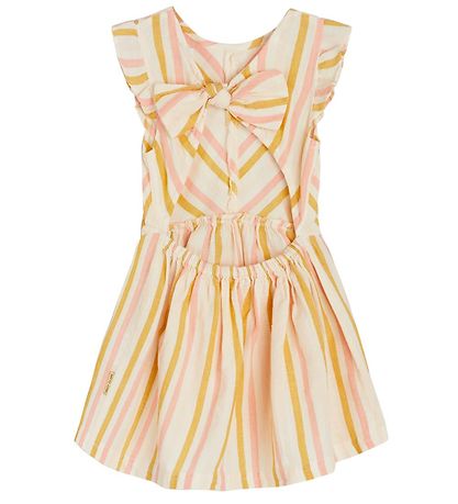 Hust and Claire Dress - Ketti - White w. Stripes