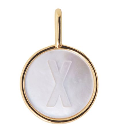 Design Letters Riipus Vastaanottaja Kaulakoru - X - Pearl Gold