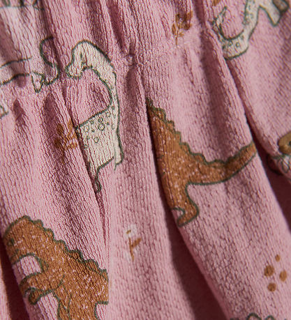 Minymo Trousers - Terrycloth - Zephyr w. Dinosaurs