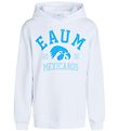Grunt Hoodie - Kaja - White w. Blue Print Grunt Hoodie - Kaja - White w. Blue Print