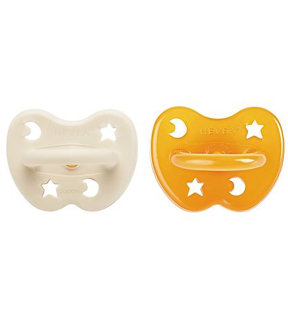 Hevea Dummies - 3-36 Mths. - 2-Pack - Natural Rubber - Milky Whi