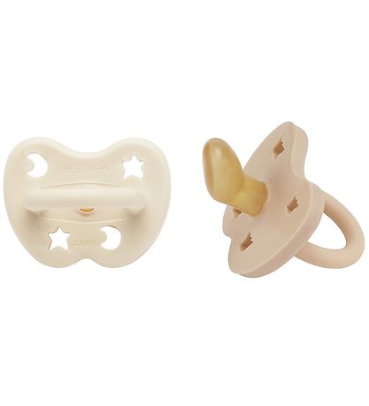 Tétine Hevea - 3-36 Mois - 2 Pack - Caoutchouc Naturel - Laiteux