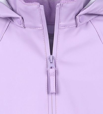 CeLaVi Rainwear w. Suspenders - Recycled PU - Purple Rose
