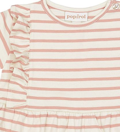 Popirol Dress - Poanneli Baby Dress - Striped Vanilla