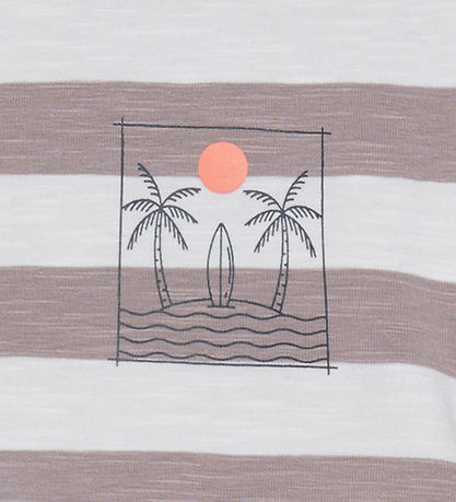 Minymo T-shirt - Moon Rock w. Stripes