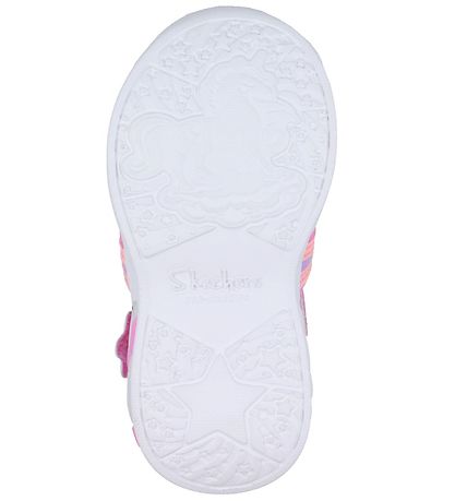 Skechers Sandaler m. Lys - Unicorn Dreams Explorer - Rosa/Multi